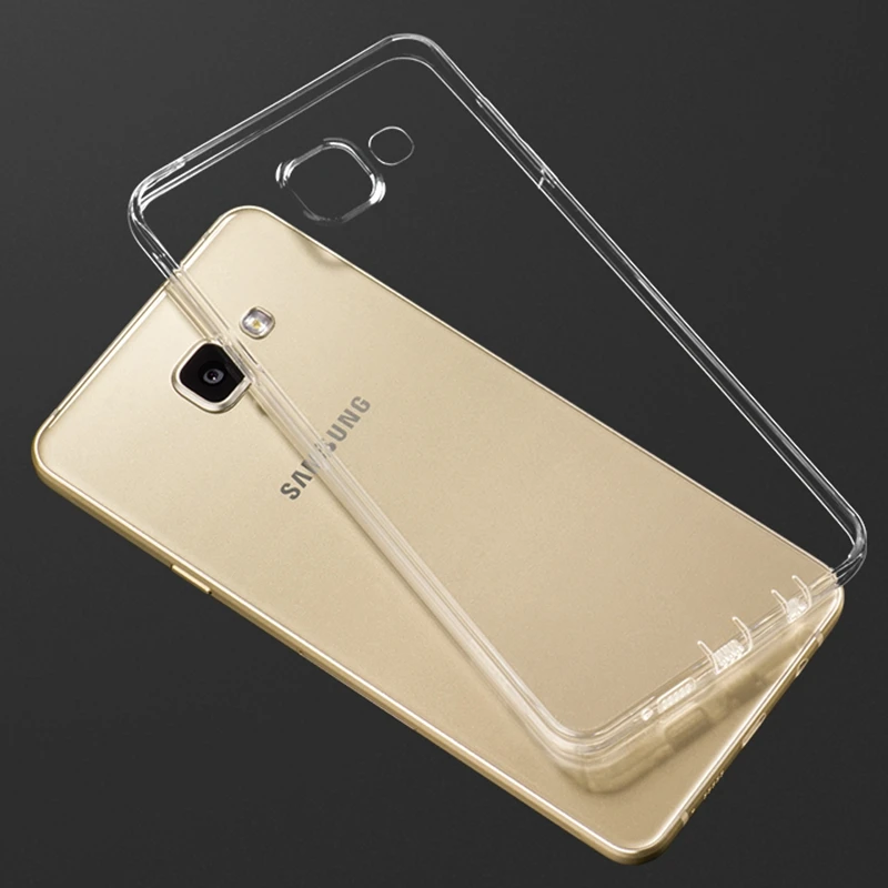 Ультратонкий Мягкий ТПУ прозрачный чехол для Samsung Galaxy A3 A5 A7 A8 A9 2016 A310F A510F A710F Note 2 3 4 5
