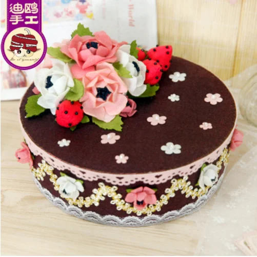 Gift box gift Подарочная коробка, Подарочный войлочный набор, Нетканая ткань, рукоделие, набор для шитья, войлок, материал для рукоделия, принадлежности для рукоделия - Цвет: Gift box gift