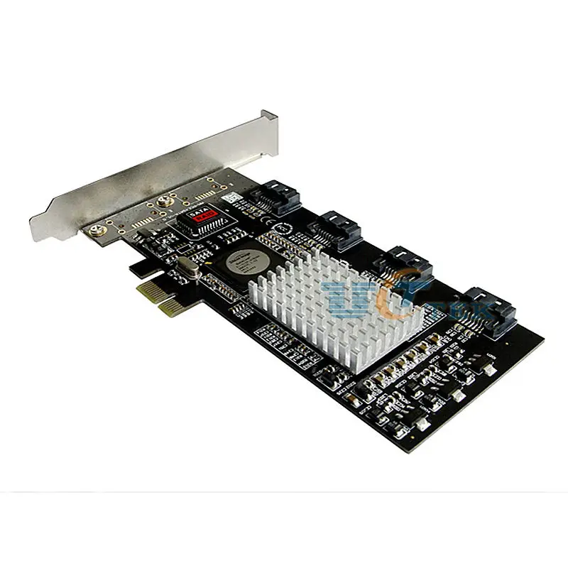 4-портовый SATA II PCI-e PCI Express Программное Обеспечение Контроллера Адаптера