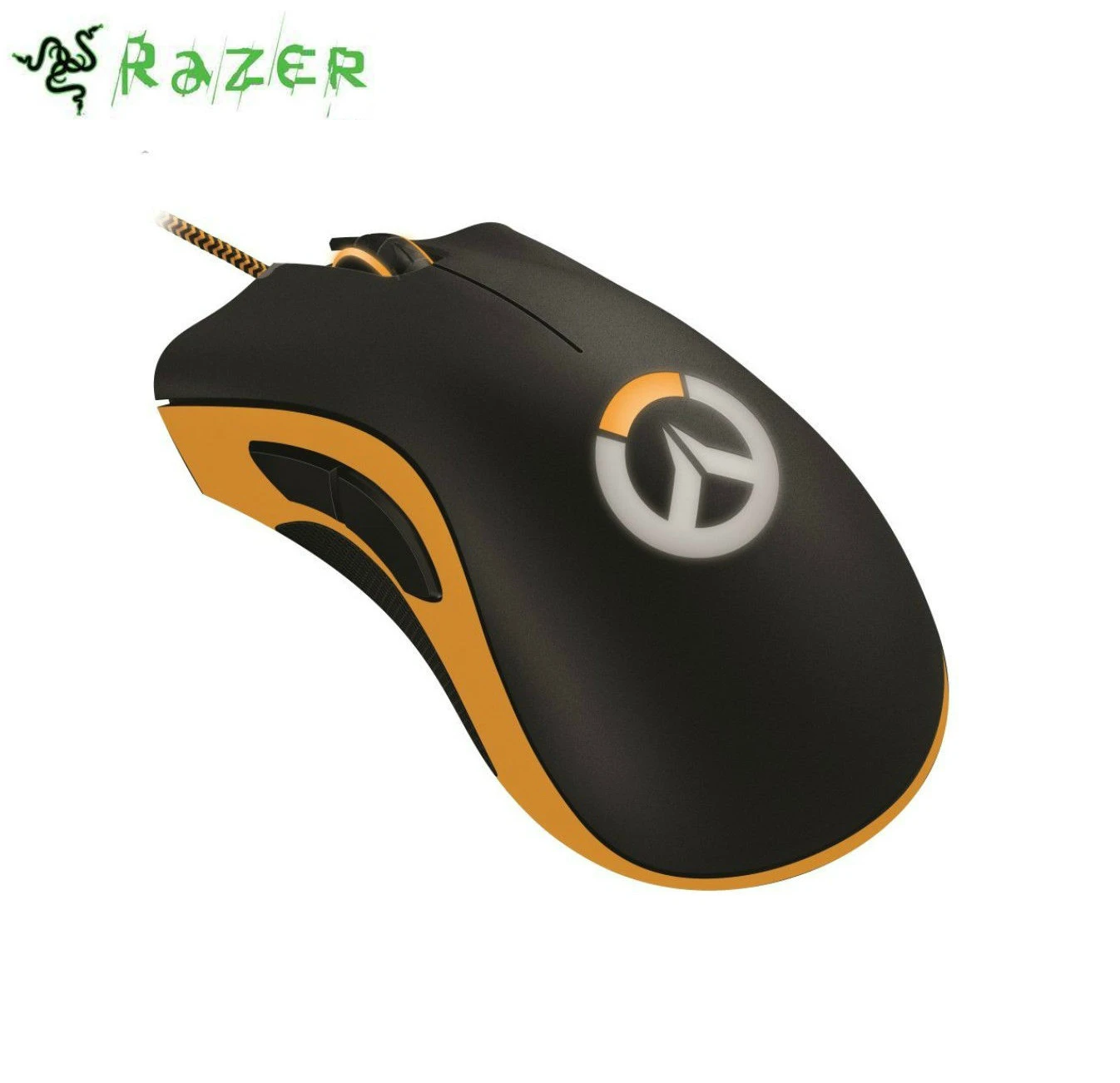 Razer DeathAdder Chroma Overwatch Edition игровая Мышь 10000 Точек на дюйм RGB эргономичный PC Gamer