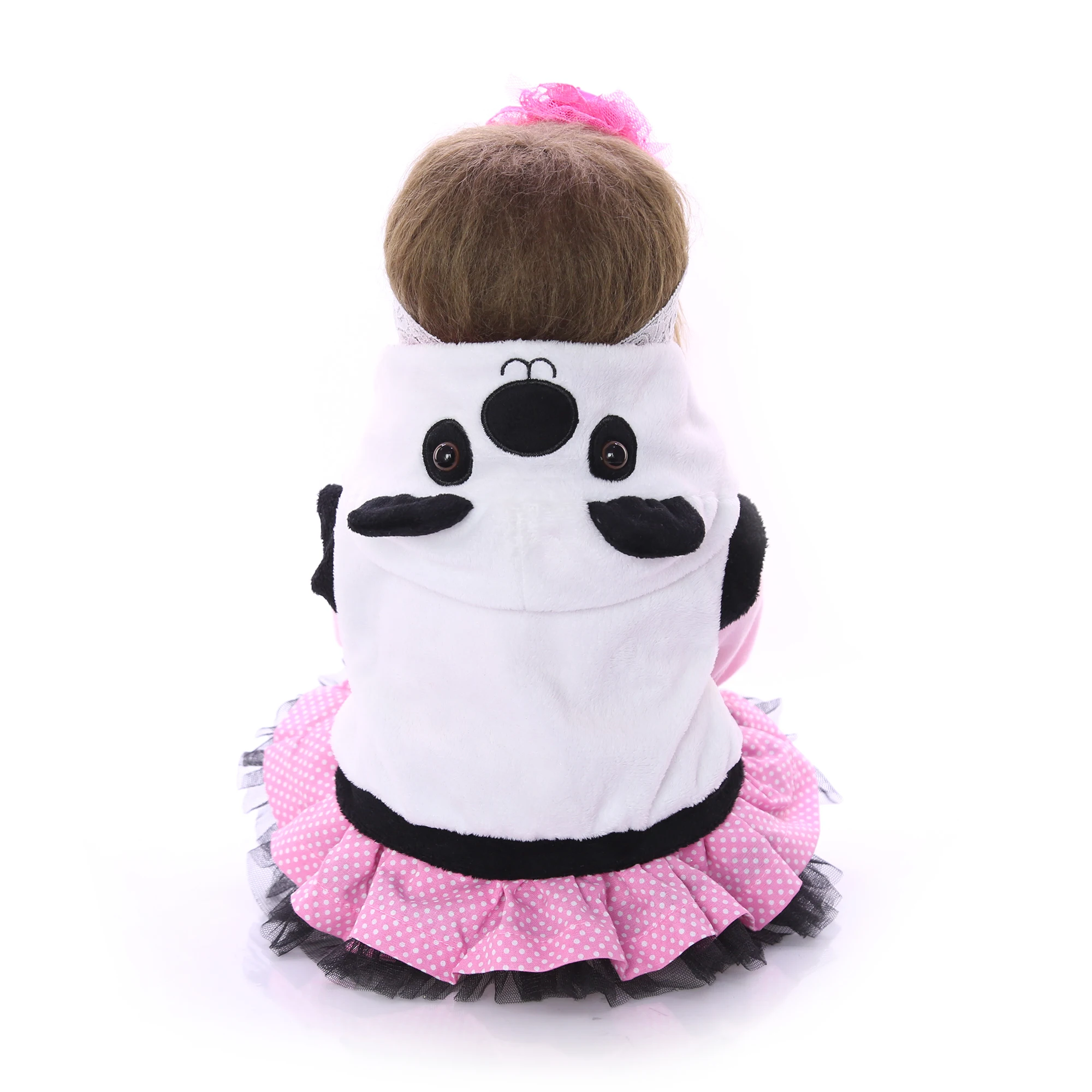 KEIUMI Realistic Reborn Baby Girl Doll Cloth Body Soft Silicone Lifelike Dolls Wear Panda Clothes Child Birthday Gifts | Игрушки и хобби