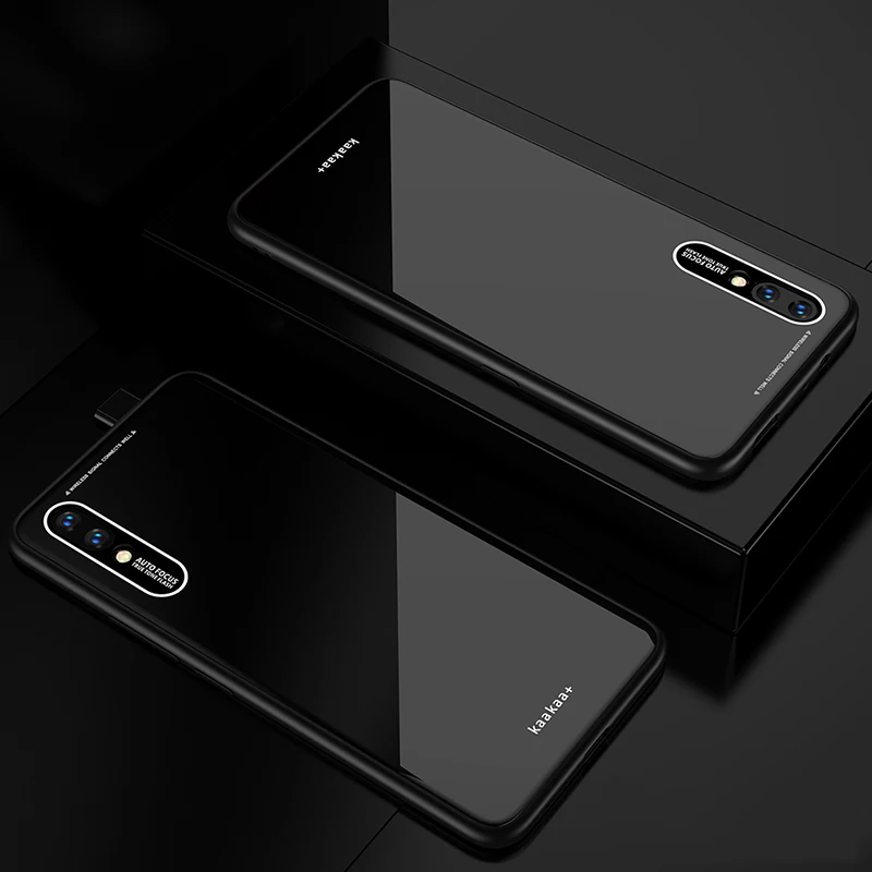 Glossy Acrylic Case For VIVO V15 Pro Z5X Z1 Y17 Phone Soft TPU Silicone Frame Hard PC Back Cover funda Shockproof |