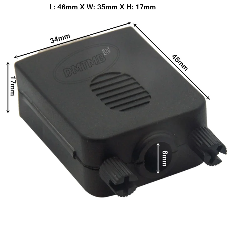 Золотая пластина DB9 COM RS232 женский разъем с задней стороной винтовой винт гайка