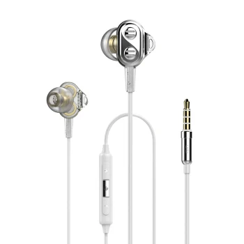 Белый UIISII DT800 Hi-res наушники 2DD и 2BA 8 гибридная технология со звукоизоляцией HIFI тройной драйвер для mi и iphone телефон - Цвет: Белый