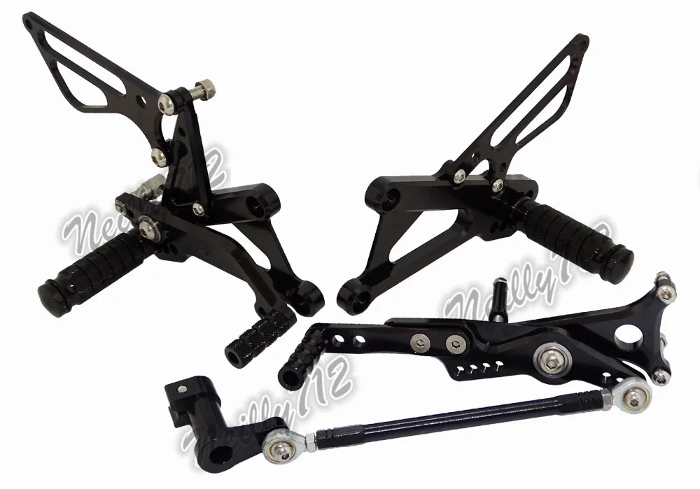 Мотоцикл Регулируемый Rider задние наборы Rearset подставка для ног колышки для Triumph Street Triple 675 R 2006 2007 2008 2009-2012
