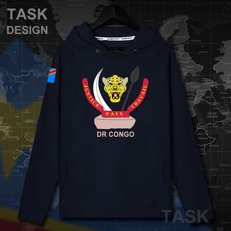 DR Congo COD DRC DROC Congo-Kinsha, мужская толстовка с капюшоном, пуловеры, толстовки, пальто, Мужская толстовка, уличная одежда, спортивный костюм 20 - Цвет: hooded-navy