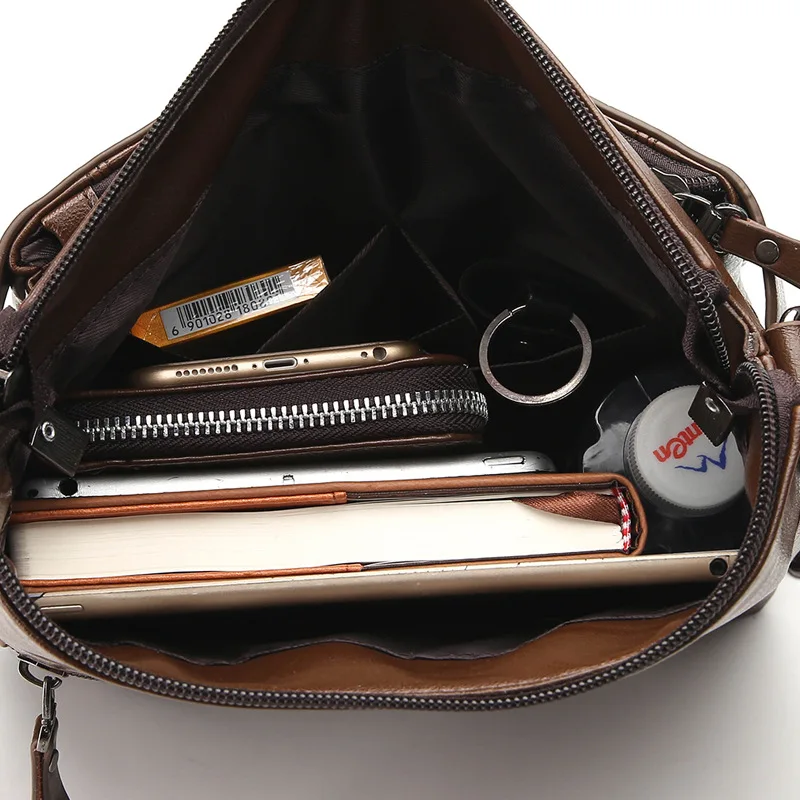 Новинка мужские повседневные деловые сумки через плечо Badenroo кожаные