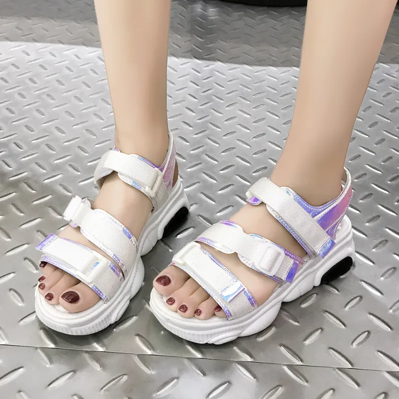 HEEGRAND/спортивные женские сандалии на платформе женская повседневная обувь