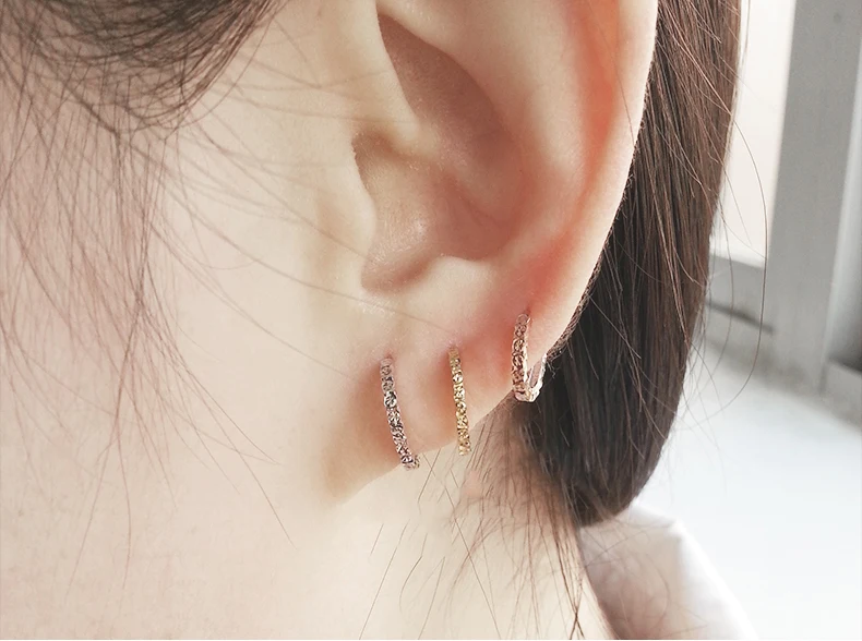 Серьги из чистого золота 18 К, настоящее AU 750, однотонные золотые серьги, красивые яркие Высококлассные Модные Классические Вечерние ювелирные изделия,, новинка
