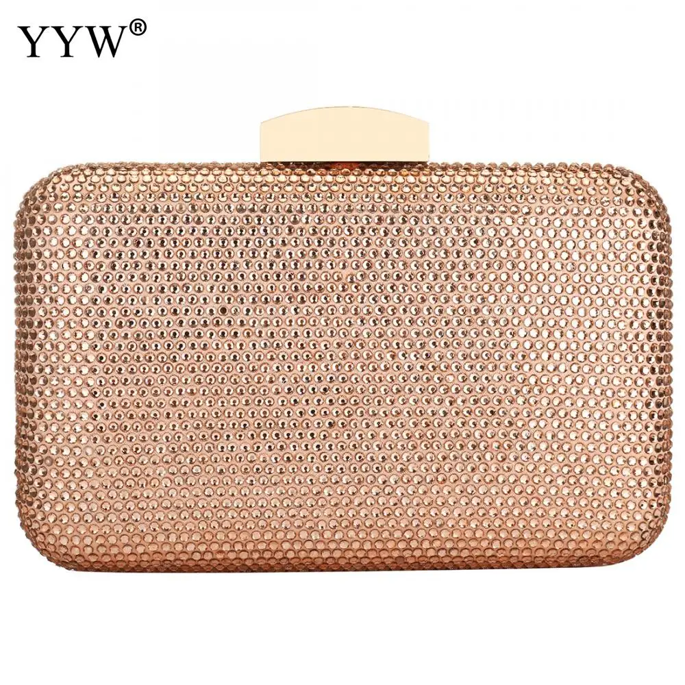 

YYW Resin Full Rhinestones Wedding Clutch 2019 Female Evening Handbag Party Red Wedding Bag Luxury Handbags Women Bags Designer
