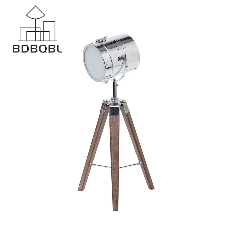 BDBQBL скандинавский деревянный треножник настольные лампы винтажный Настольный