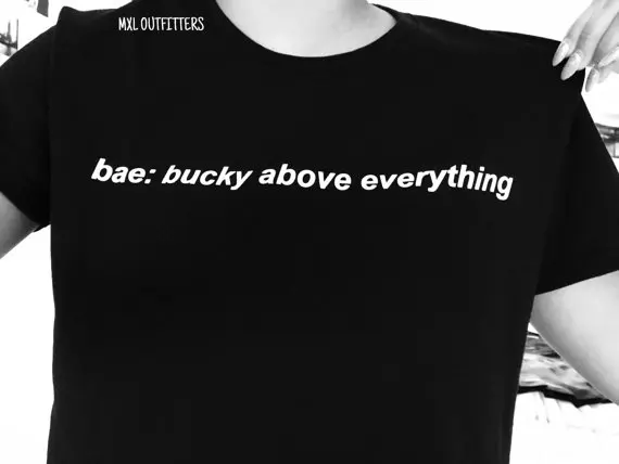 Футболка унисекс OKOUFEN sebastan Bucky Barnes стильная футболка tumblr Bae: buck Before топы с принтом