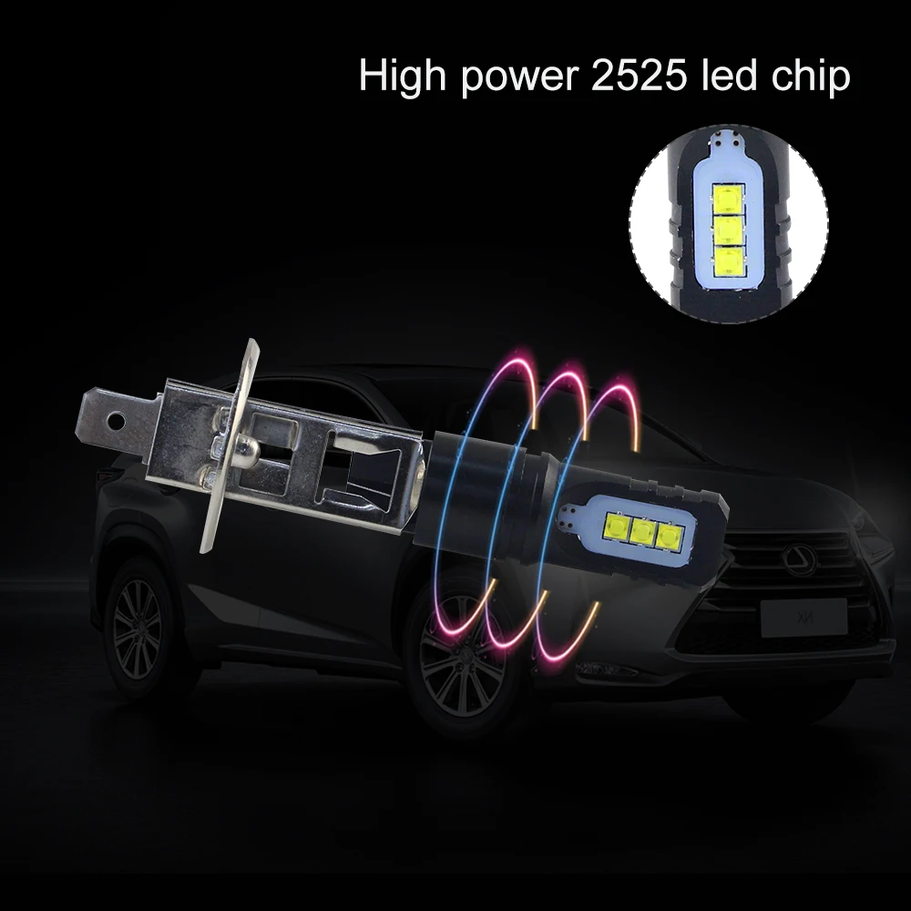 DXZ 1X лампочка h1 12V для автомобиля авто светодиодные противотуманные фары Дневные