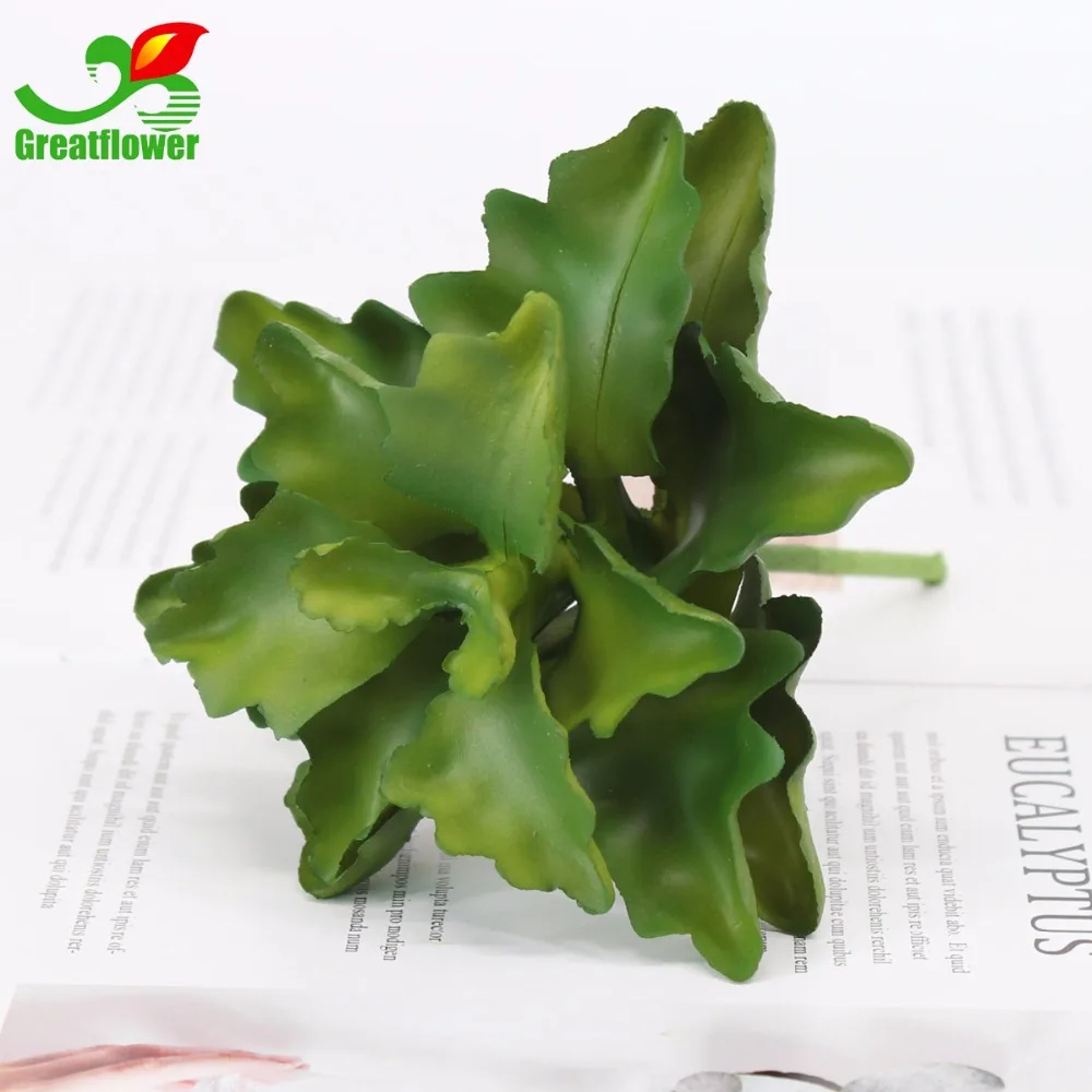 Artificial succulent adorable plant-formed mini ornaments fake flowers PVC material party decor | Дом и сад
