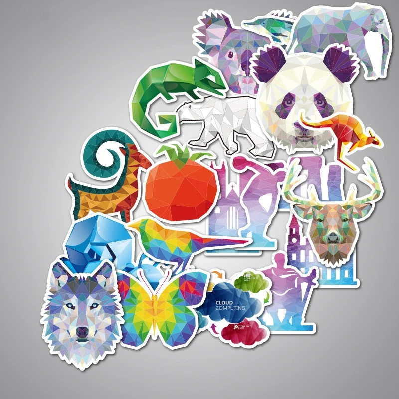 Хит продаж 35 шт. мультяшный крутой животный мир наклейка для скрапбукинга Blu-Ray HD