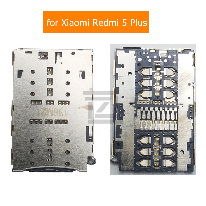 Разъем для чтения SIM карт Xiaomi Redmi 5 Plus разъем plus держатель замена ремонт запасные