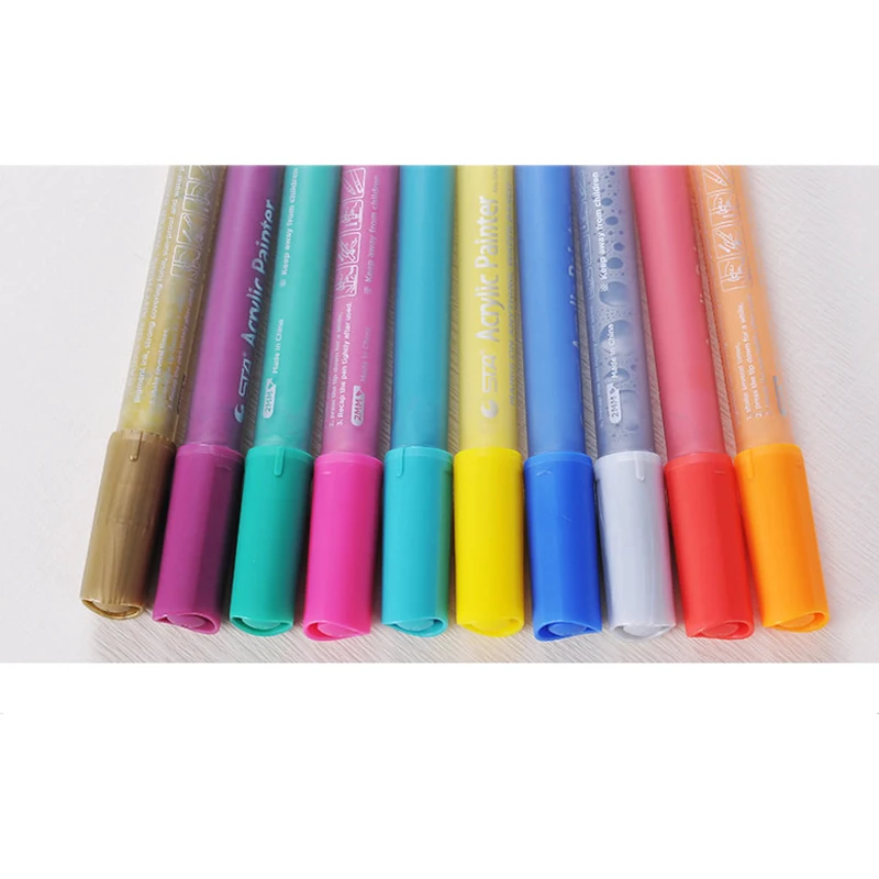 10 цветов одиночный маркер светлые ручки свободные мягкие для рисования скетчей