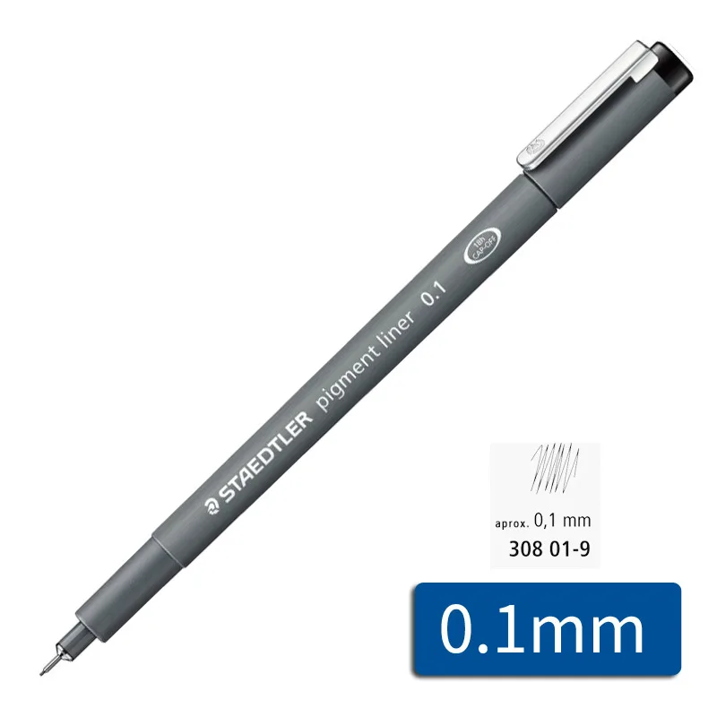 01 Staedtler черные ручки для рисования-0,05-2,0 мм для офиса и школы - Цвет: 01