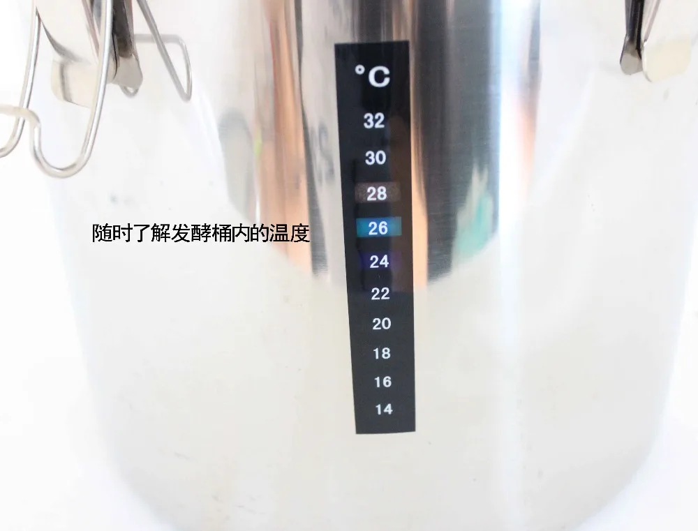 Homebrew 28L бытовой нержавеющая сталь термостатический винный ферментер постоянная температура брожения бак самогон пиво