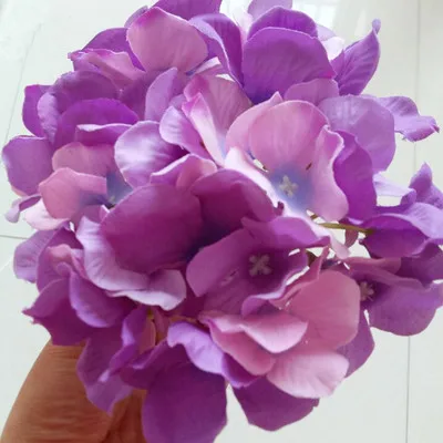 18cm K 5 шт./лот искусственные цветы Гортензия Цветок голова DIY свадебный фон реквизит стрельба Моделирование декоративные поддельные цветок головной убор - Цвет: 18cm K