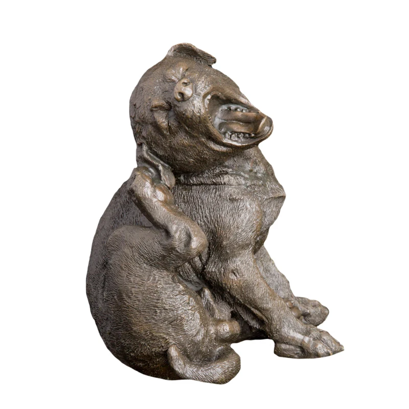 

ArtsHom DW-113 Home decorative metal crafts bronze little dog figurines Animal Cute Pet dog Artwork For Gift