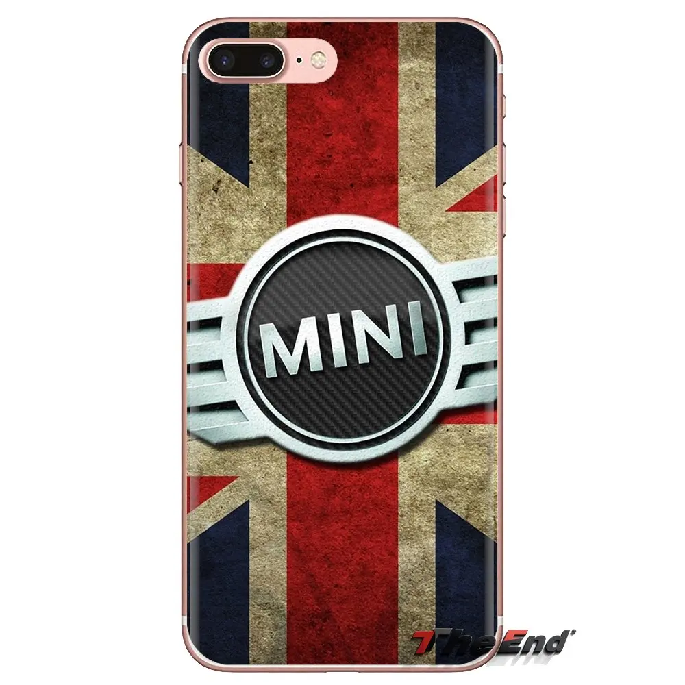 Автомобильные мягкие прозрачные чехлы с логотипом mini cooper для iPod Touch Apple iPhone 4 4S 5 5S SE