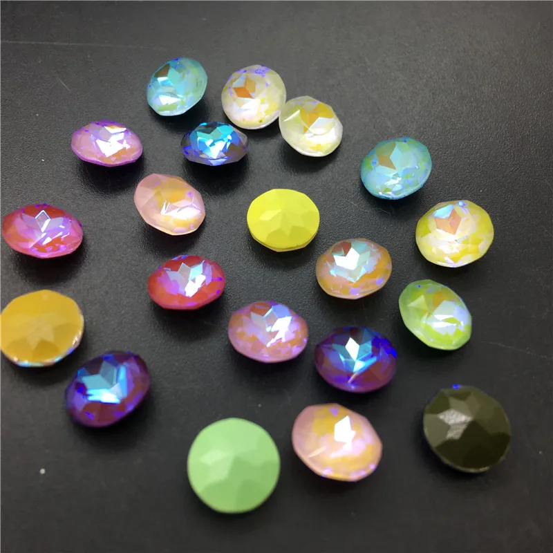 Топ-камень маленький мокко цвет АБ K9 Круглый из горного хрусталя Baoshihua 8 мм