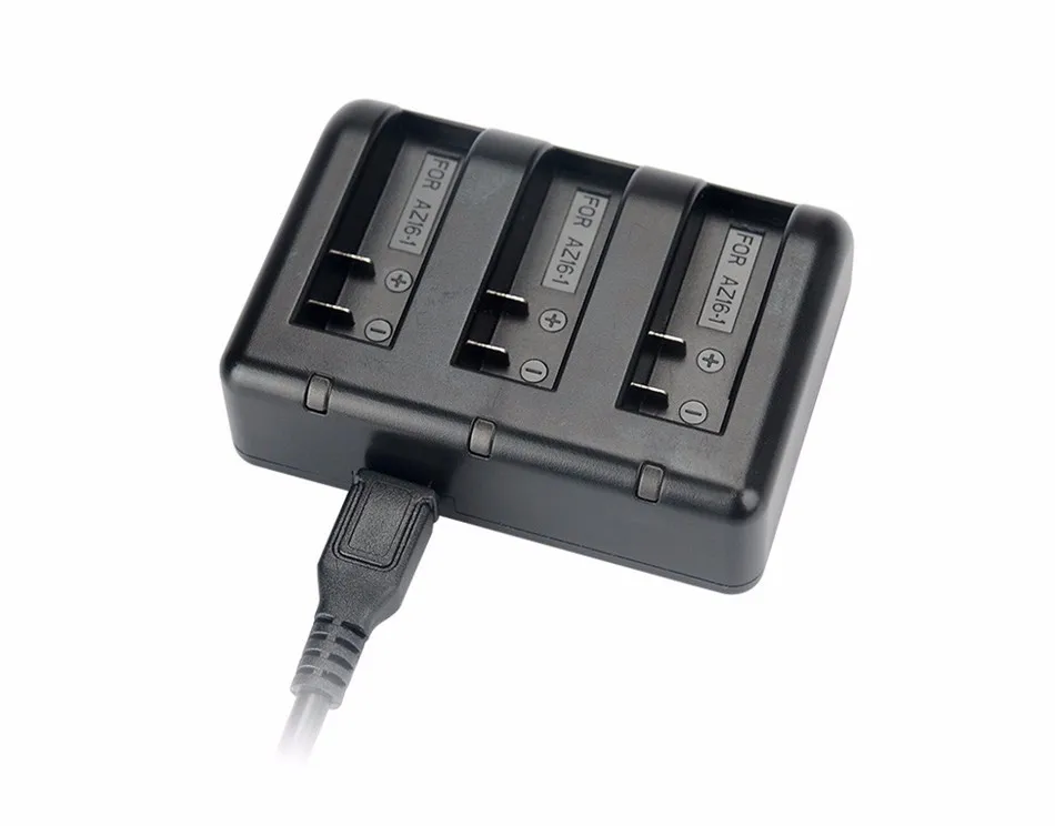 KingMa AZ16-1 Батарея 3-канальный блок питания с USB Зарядное устройство для спортивной экшн-камеры Xiaomi YI AZ16-1 и спортивной экшн-камеры Xiaomi Yi 4K экшн Камера