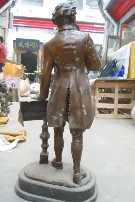 Быстрая 31 &quotкитайская Бронзовая мраморная резная скульптура Fryderyk Franciszek Chopin | Дом