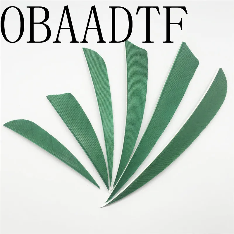 100 шт. Высокое качество защита от капель воды форма резки зеленый стрельба из лука