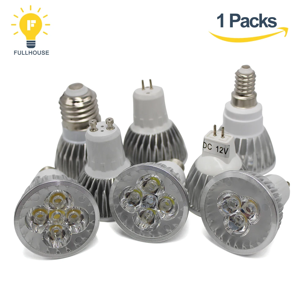 Светодиодная лампа прожектор E27 E14 GU10 MR16 с регулируемой яркостью DC12V AC220V