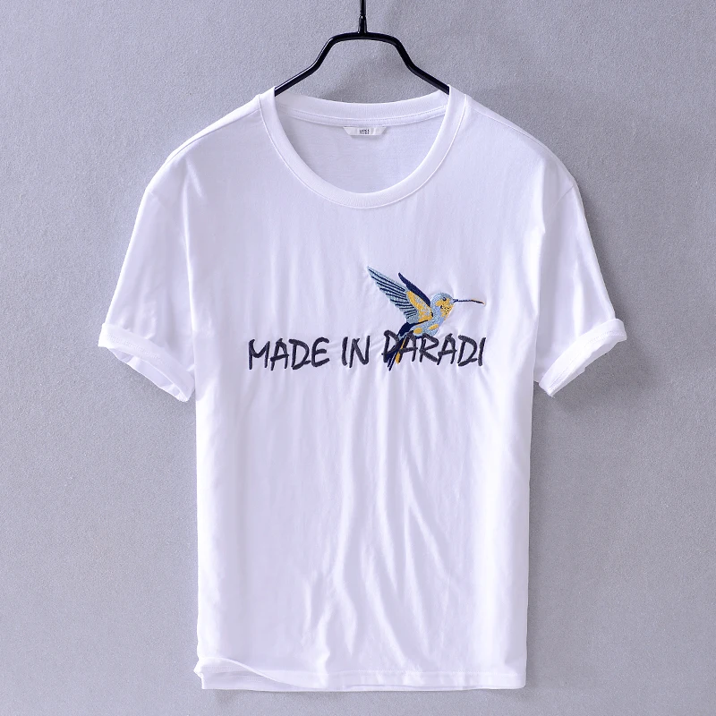 2019 летняя Хлопковая мужская футболка впитывающая пот дышащая Простая