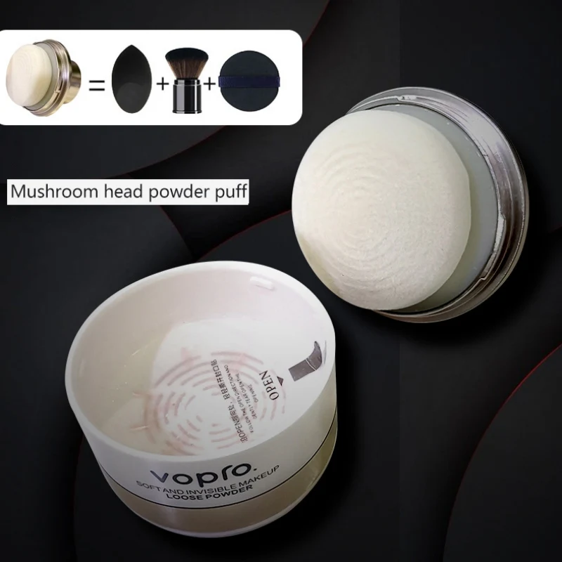 Mushroom Head Makeup Loose Powder Honey Control Oil Lasting Concealer Brighten Skin Color Waterproof Repair Capacity |