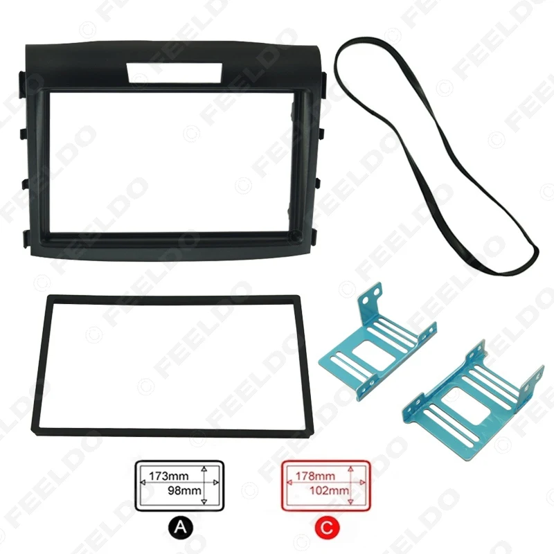 FEELDO Автомобильная установка DVD рамка панель Dash Kit фасция Радио Рамка аудио для 12-15