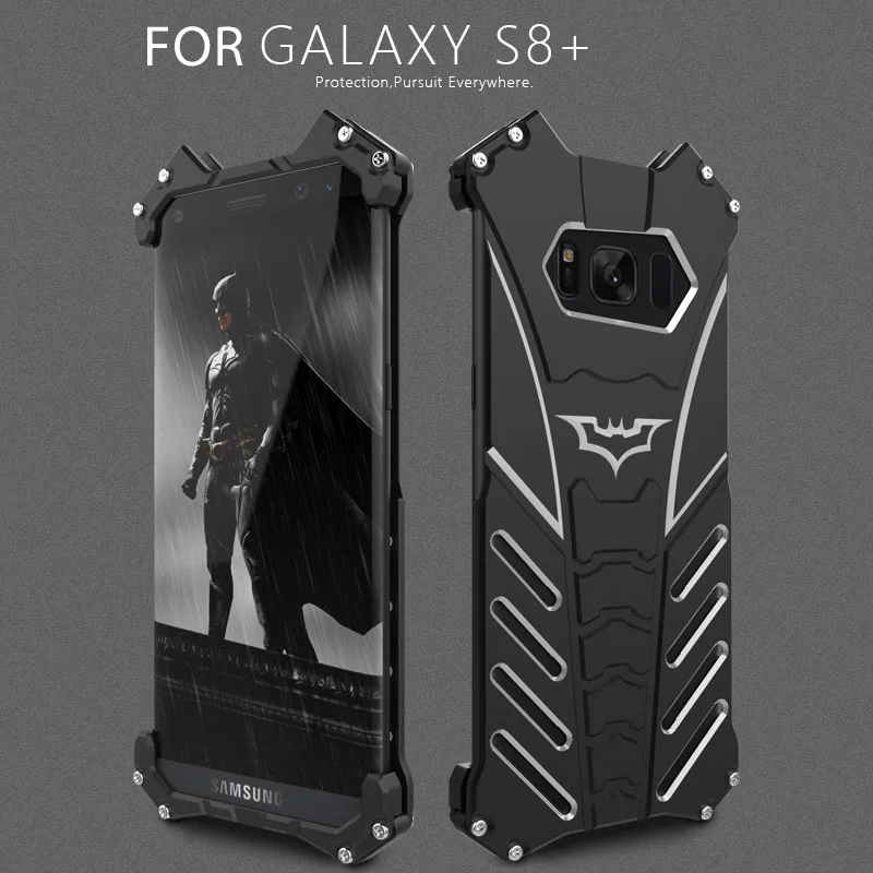 R-просто Бэтмен Роскошный металлический Броня чехол для samsung Galaxy S9 S8 S7 S6 edge plus
