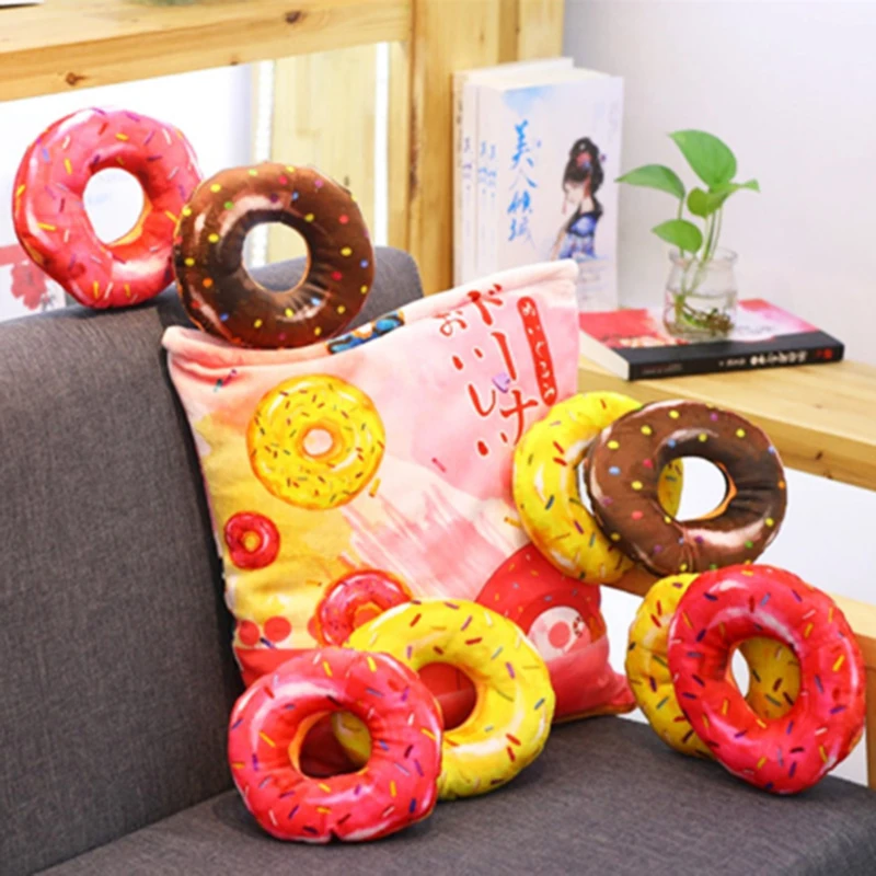 8 шт. плюшевые игрушки в виде пудинга шоколадные бобы клубника желе Пончик