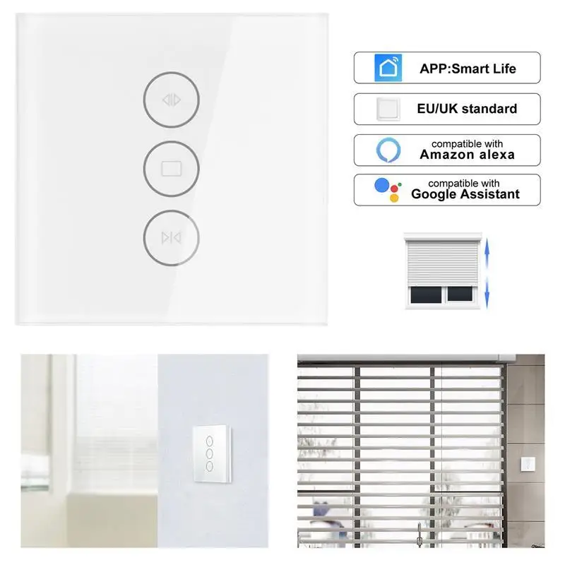 Tuya Smart Life шторка с WIFI переключатель для Электрический моторизованный занавес штора штарки ролика, Google Home, Amazon Alexa Голосовое управление Управление
