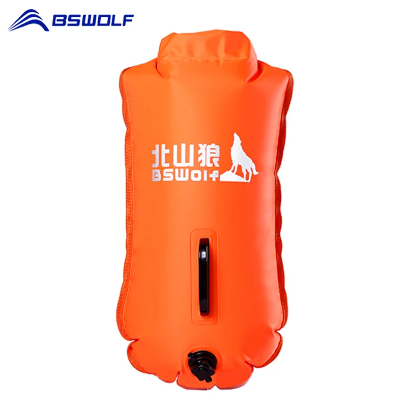 

BSWolf Safety Swimming Security PVC Inflatable Swimming Flotation Bag Life Buoy Pool Floaties Dry Waterproof Bag Orange And Pink