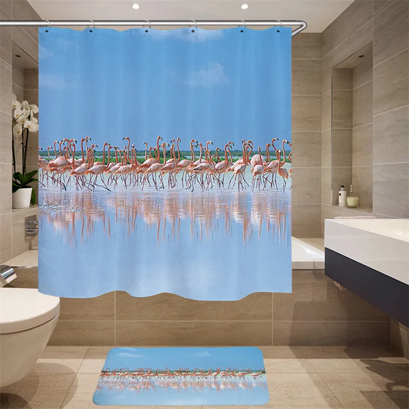 Высококачественная мебель цифровая печать 3D занавеска для душа с рисунком