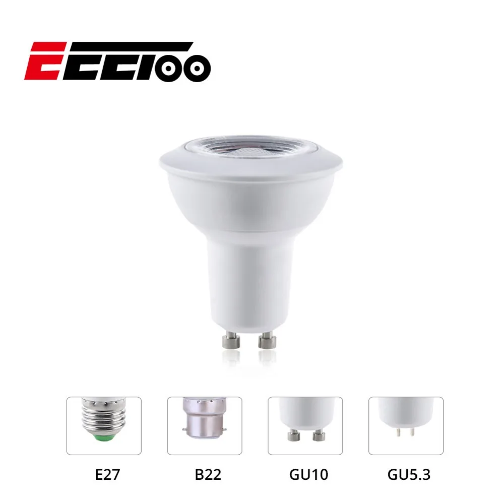 EeeToo RGB светодиодный светильник E27 Светодиодный GU10 GU5.3 B22 Точечный AC 110 В 220 3 Вт Bombillas