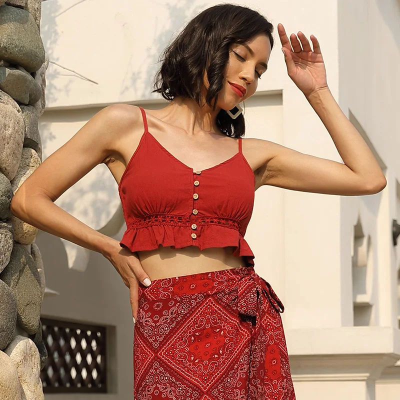 Летние Женские однотонные белые удобные свитеры с пуговицами топ украшением