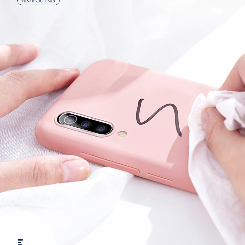 For XiaoMi RedMi Note 7 6 Pro 6A Cover Soft Back Touch TPU Rubber Official Brand Liquid Silicone Case A2 Lite |