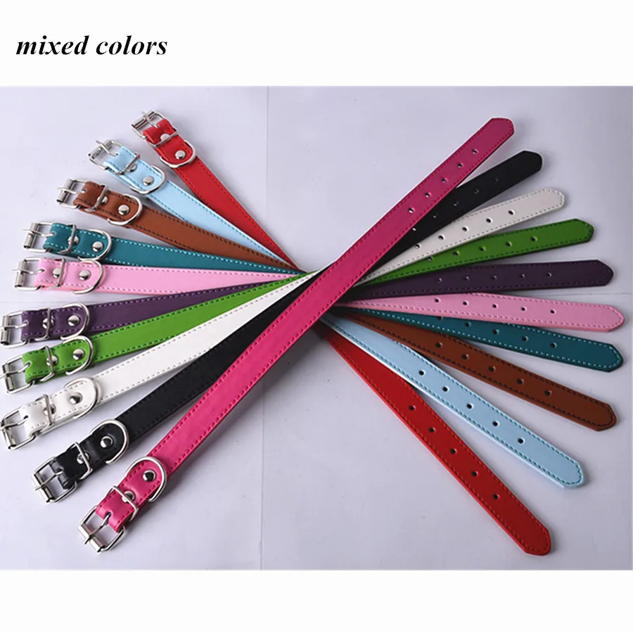 Оптовая продажа ошейник для собак из искусственной кожи пряжка брендовые новые