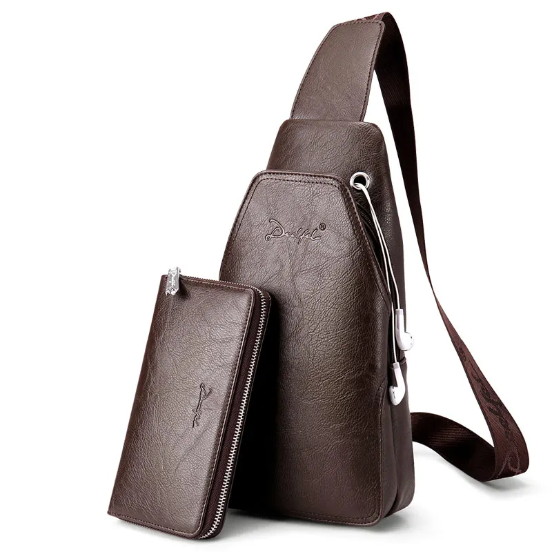 Сумка через плечо мужская кожаная водонепроницаемая на одно 2019|Поясные сумки| |