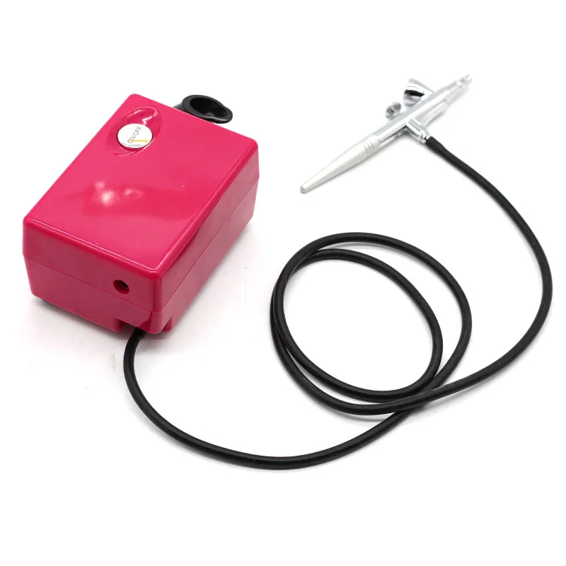 Аэрограф с компрессором 0 4 мм распылитель краски пистолет набор для макияжа