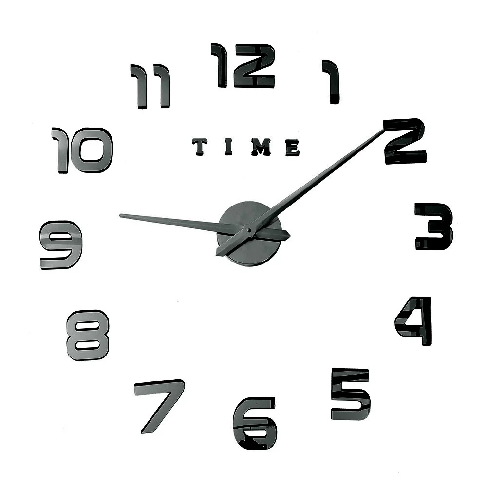 Wall Clock Gray 3d настенные часы светящиеся новые часы настенные часы Horloge 3d Diy акриловые зеркальные наклейки светящиеся кварцевые часы Reloj de Pared - Цвет: Wall Clock Gray
