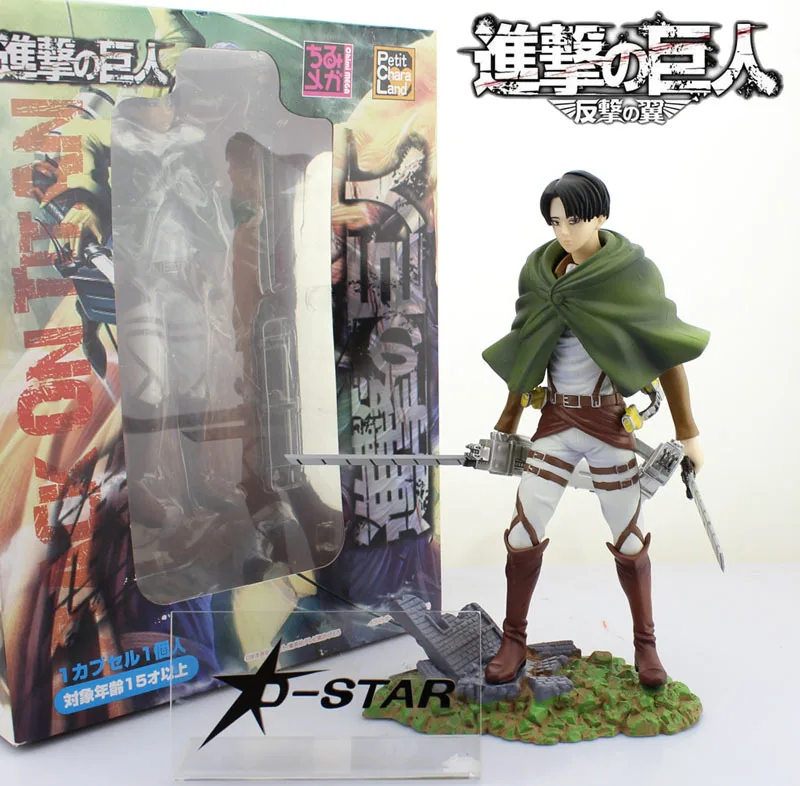 Бесплатная доставка 9 &quotатака на Титанов Shingeki no Kyojin Легион скаутов Levi 1/8 в коробке