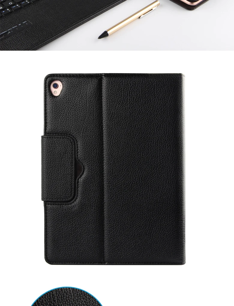 Портфель Folio PU кожаный чехол для IPad Pro 12,9 магнитно съемный ABS покрытие клавиатуры Bluetooth Funda+ Flim