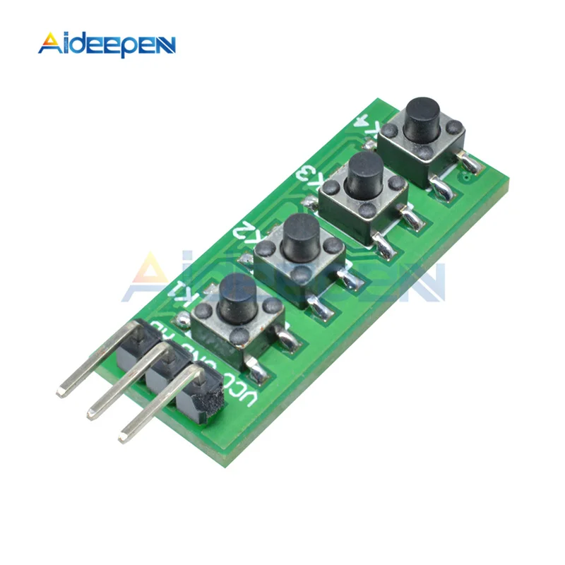 KC11B04 4 клавиши аналоговые кнопки модуль AD клавиатура плата ADC порт для Arduino Mini Nano UNO