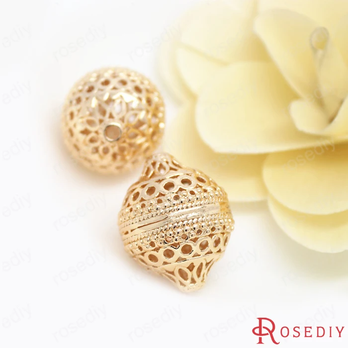 2 шт. бусины для браслета цвета шампанского|spacer beads|brass spacer beadsbrass |